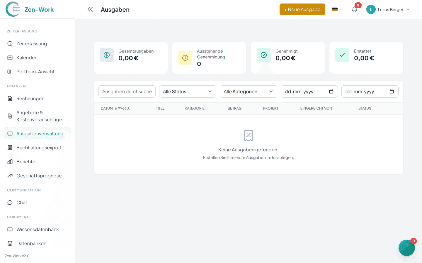 Ausgaben in der Cashflow-Sicht