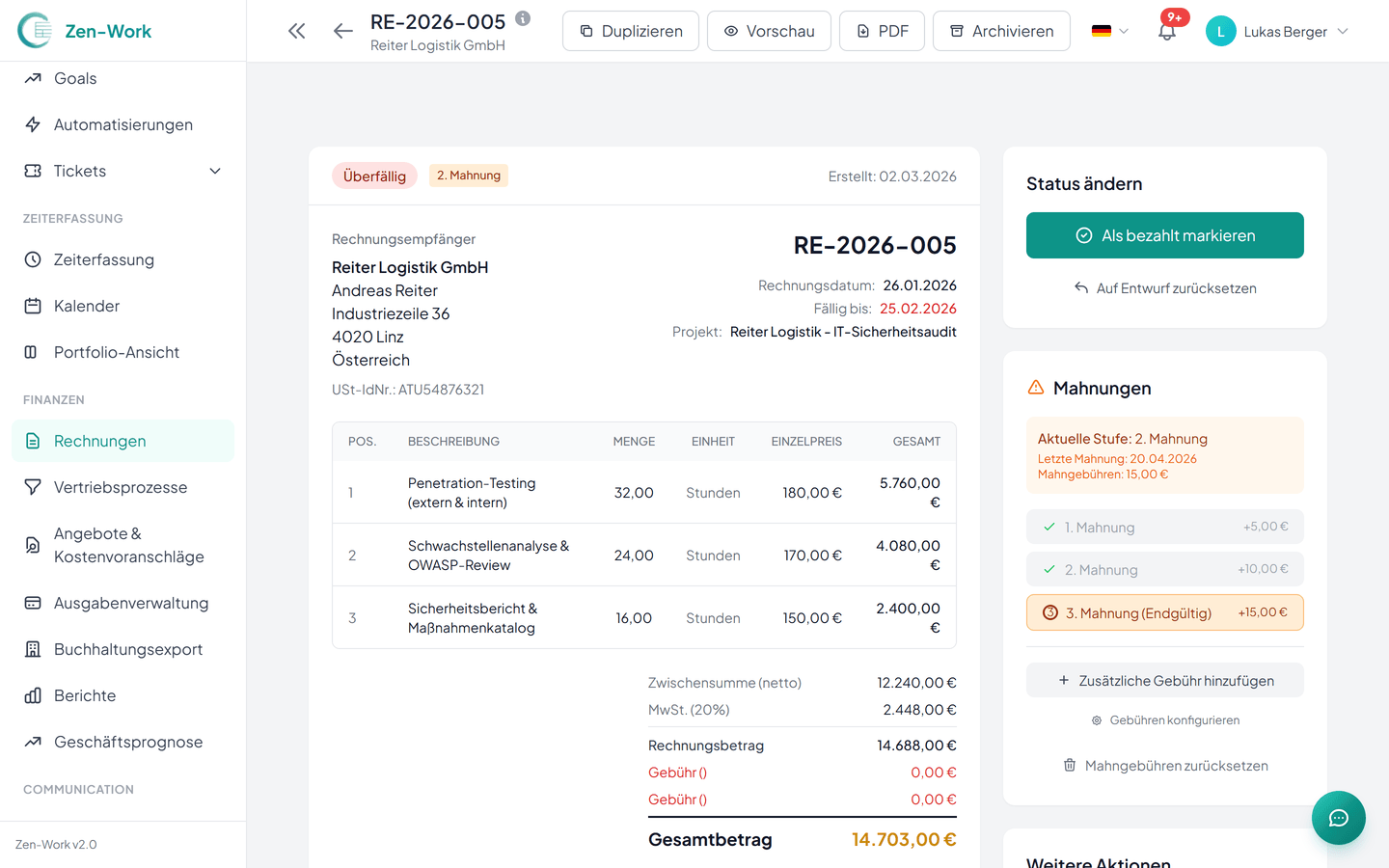 Cashflow-Visualisierung
