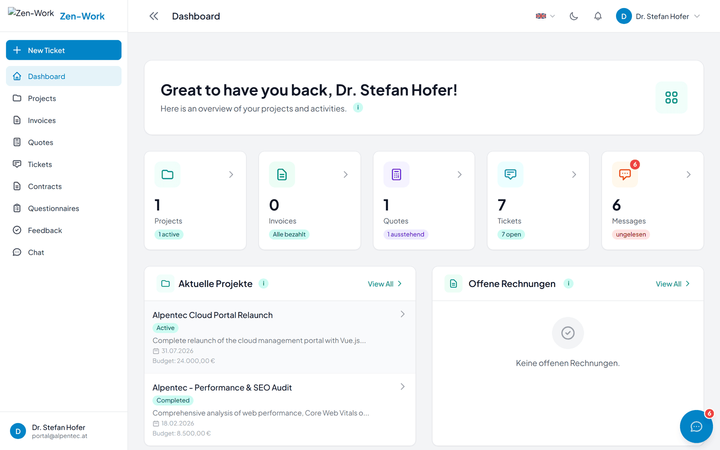 Customer portal as touchpoint