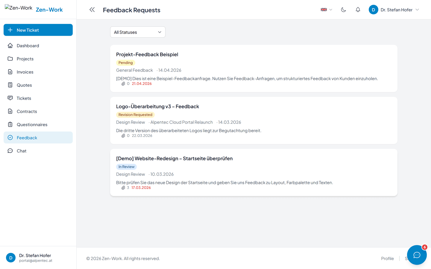 Collect feedback